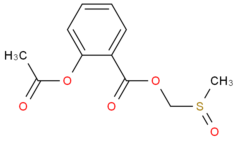 Benzoic acid,2-(acetyloxy)-, (methylsulfinyl)methyl ester