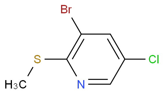 3-Bromo-5-chloro-2-(methylsulfanyl)pyridine