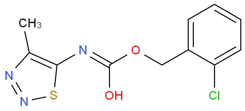 Carbamic acid, (4-methyl-1,2,3-thiadiazol-5-yl)-, (2-chlorophenyl)methyl ester (9CI)
