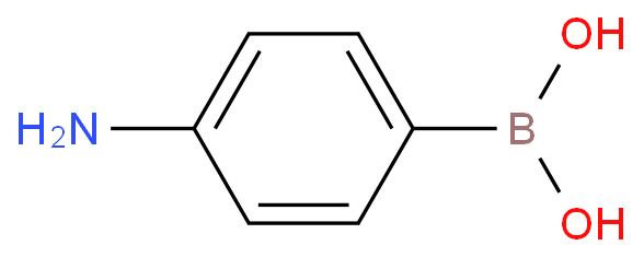 4-氨基苯硼酸化学结构式