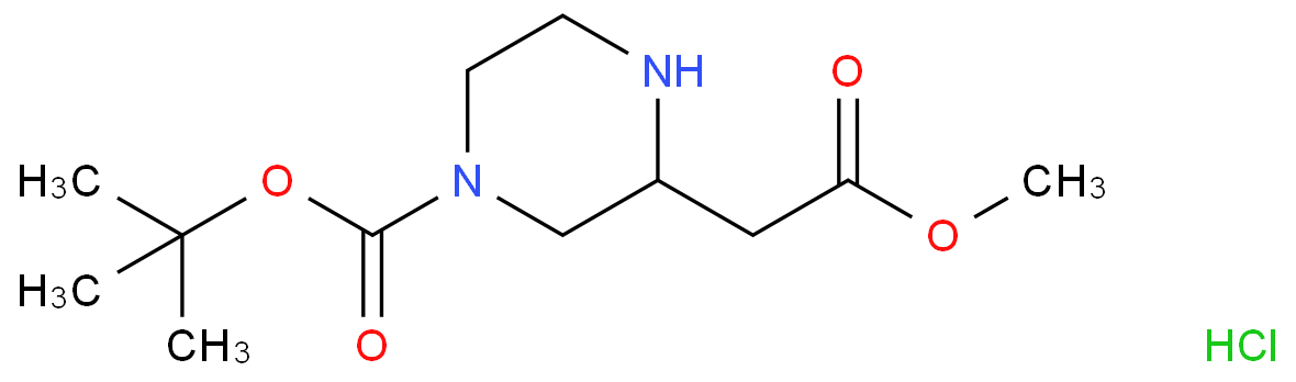 4-BOC-哌嗪-2-乙酸甲酯鹽酸鹽