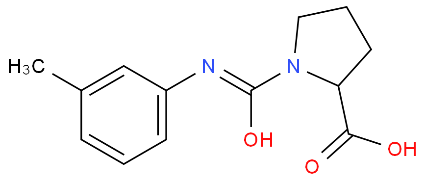 1-([(3-METHYLPHENYL)AMINO]CARBONYL)PYRROLIDINE-2-CARBOXYLIC ACID