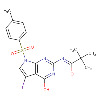 [Perfemiker]N-(5-碘-4-氧代-7-甲苯磺酰基-4,7-二氢-3H-吡咯并[2,3-d]嘧啶-2-基)新戊酰胺,97%