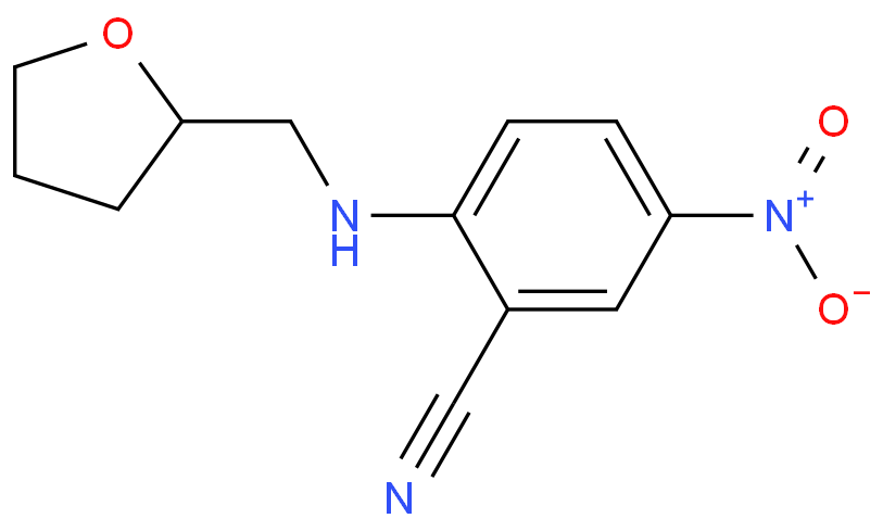 5-Nitro-2-[(tetrahydrofuran-2-ylmethyl)amino]benzonitrile