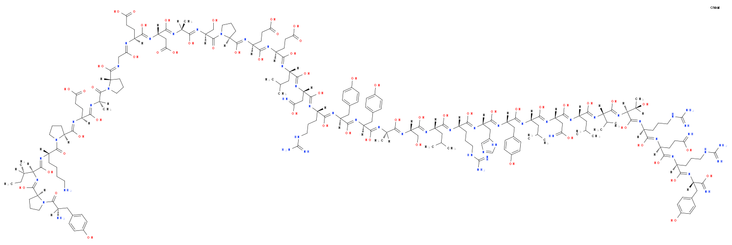 多肽YY(人)化学结构式