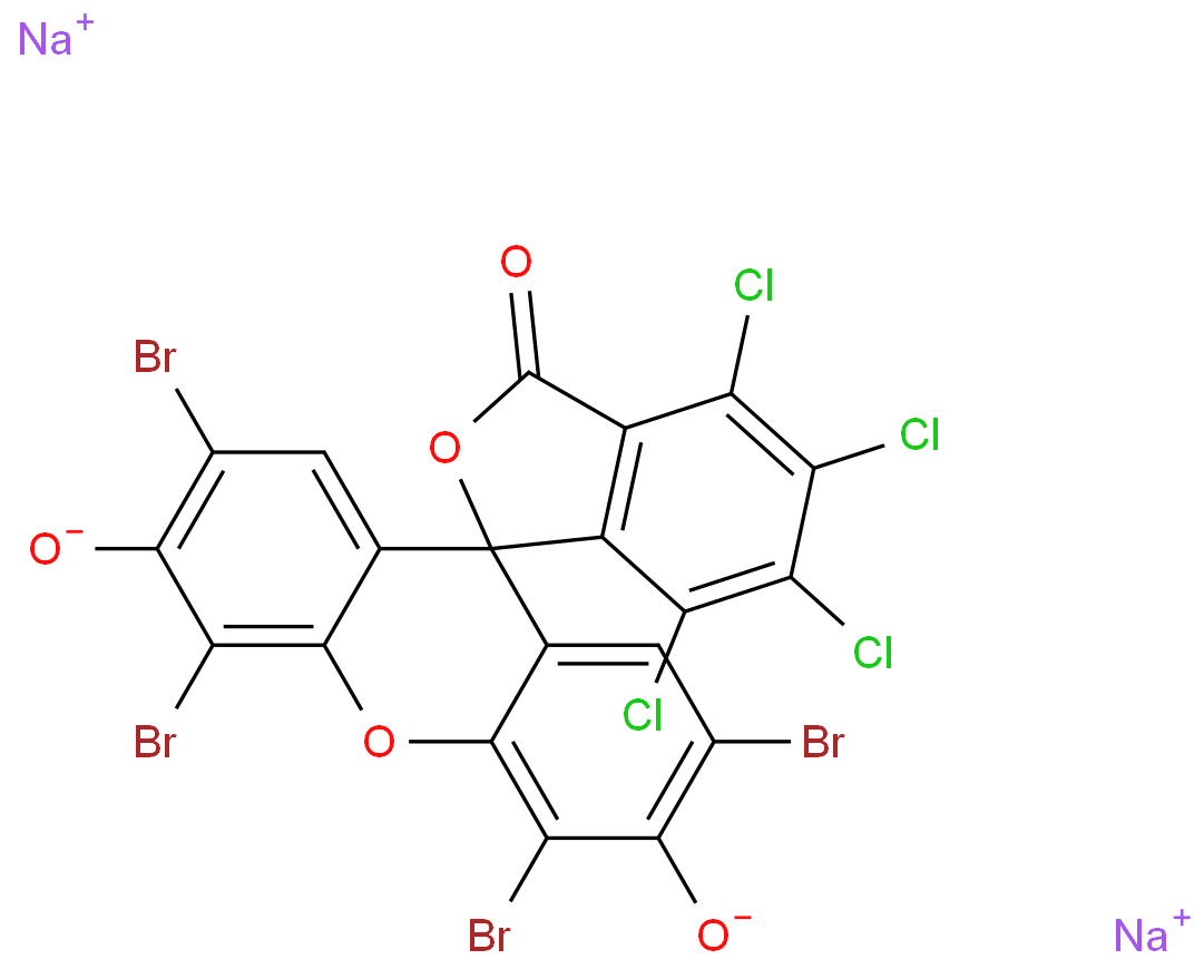 Spiro[isobenzofuran-1(3H),9'-[9H]xanthen]-3-one,2',4',5',7'-tetrabromo-4,5,6,7-tetrachloro-3',6'-dihydroxy-, sodium salt (1:2)  