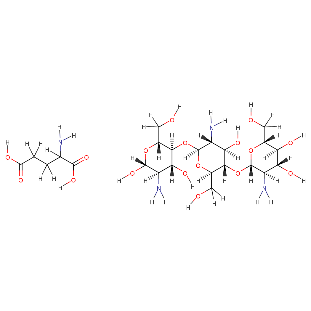 壳聚糖谷氨酸盐化学结构式