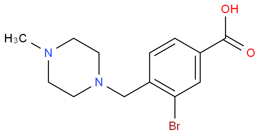 3-Bromo-4-[(4-methylpiperazin-1-yl)methyl]benzoic acid