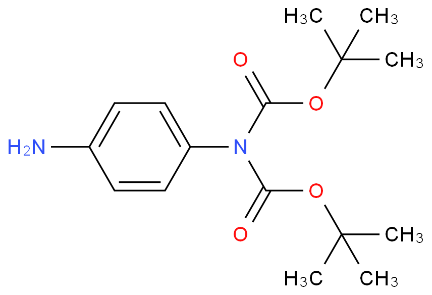 883554-90-3 n,n-二-叔丁氧基羰基-1,4-苯二胺 結構式圖片