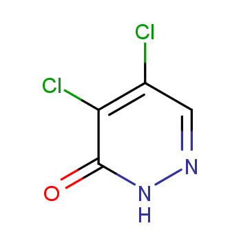 4,5-二氯-3-羟基哒嗪化学结构式