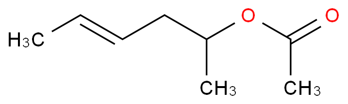 acetic acid hex-4-en-2-yl ester structure