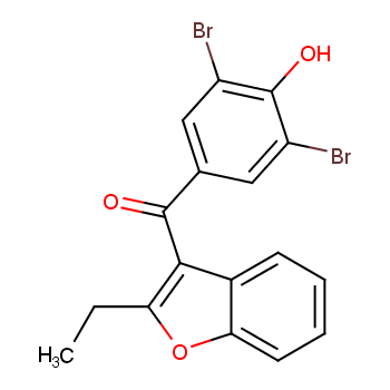 苯溴马隆化学结构式