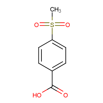 4-甲砜基苯甲酸化学结构式
