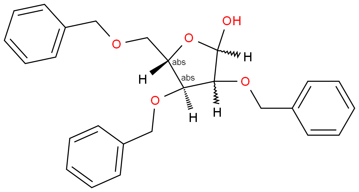 2,3,5-三-O-(苯基甲基)-D-呋喃核糖 CAS 号:16838-89-4 科研实验 优势供应