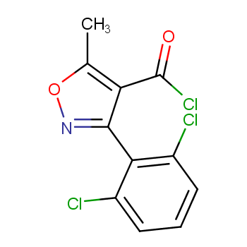 4-Isoxazolecarbonylchloride, 3-(2,6-dichlorophenyl)-5-methyl-  