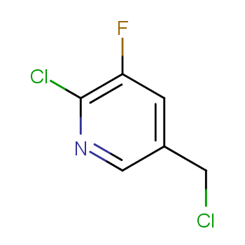 2-chloro-3-fluoro-5-pyridylmethyl chloride   