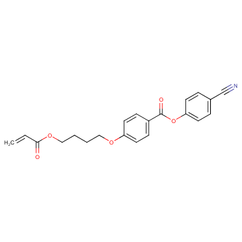 Benzoic acid, 4-[4-[(1-oxo-2-propen-1-yl)oxy]butoxy]-, 4-cyanophenyl ester  