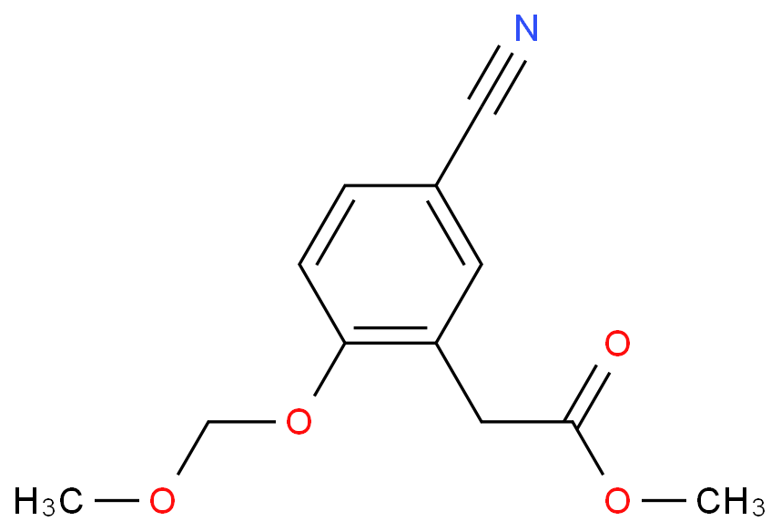 Benzeneacetic acid, 5-cyano-2-(methoxymethoxy)-, methyl ester 518978-04 ...