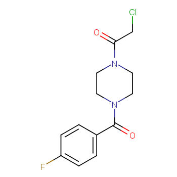 2-Chloro-1-[4-(4-fluoro-benzoyl)-piperazin-1-yl]-ethanone  