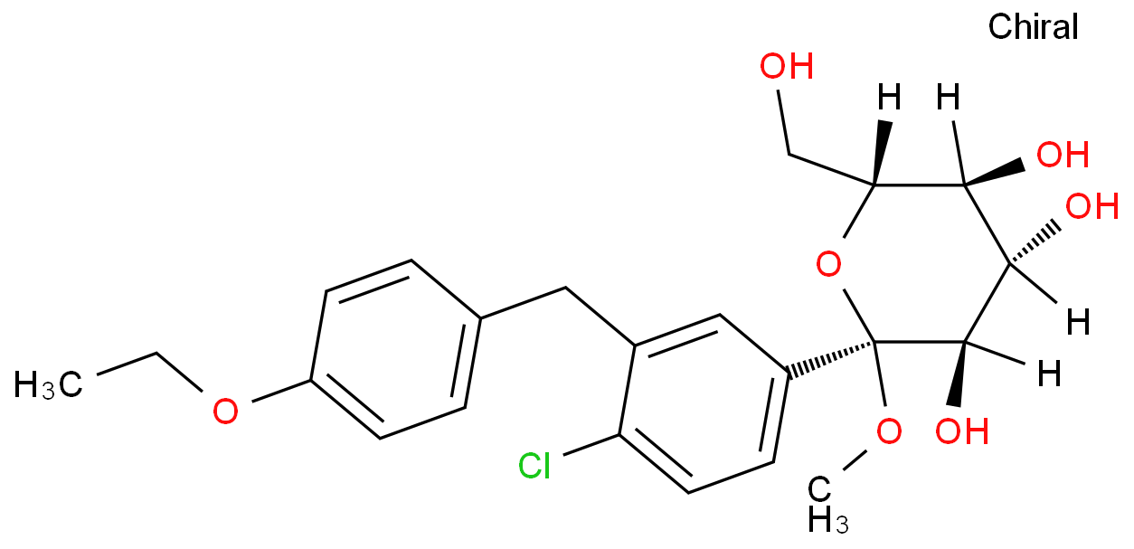 α-?D-?Glucopyranoside, methyl 1-?C-?[4-?chloro-?3-?[(4-?ethoxyphenyl)?methyl]?phenyl]?-