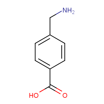 4-氨甲基苯甲酸化学结构式