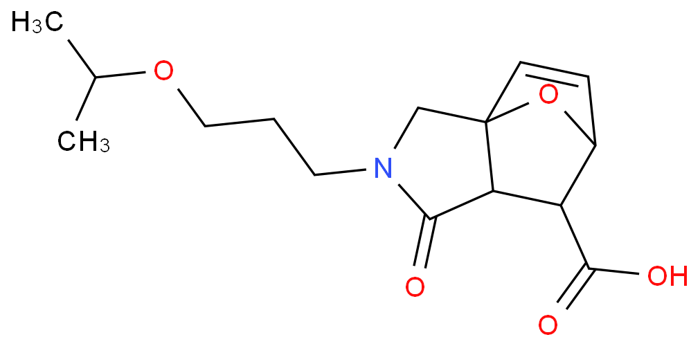 2-(3-ISOPROPOXYPROPYL)-1-OXO-1,2,3,6,7,7A-HEXAHYDRO-3A,6-EPOXYISOINDOLE-7-CARBOXYLIC ACID