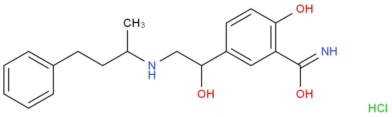 盐酸拉贝洛尔化学结构式