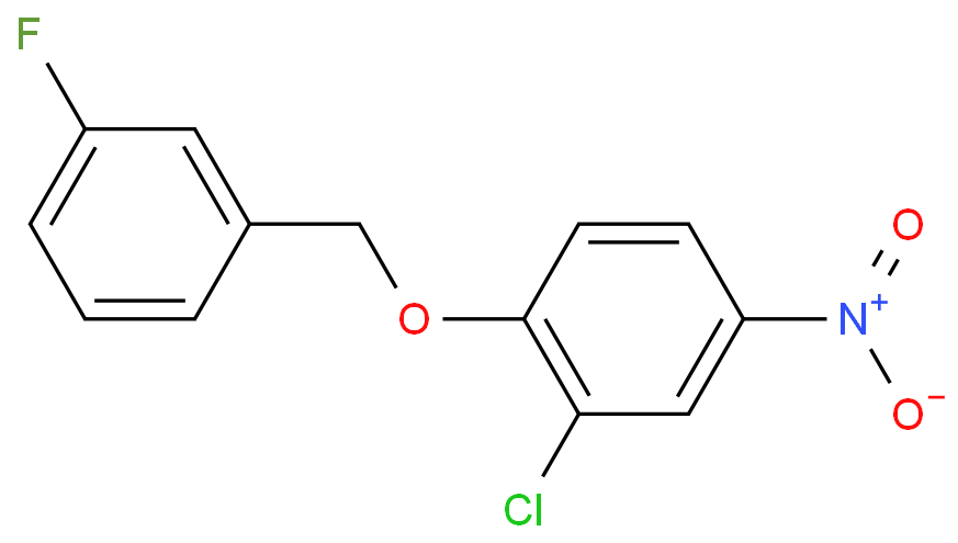 2-Chloro-1-((3-fluorobenzyl)oxy)-4-nitrobenzene