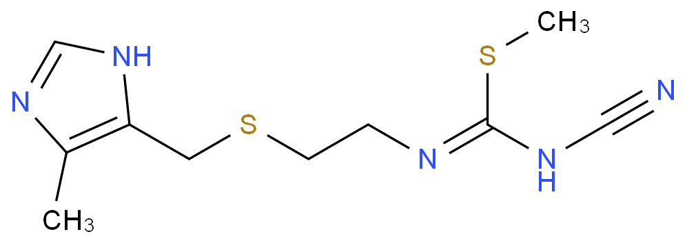 Carbamimidothioic acid,N-cyano-N'-[2-[[(4-methyl-1H-imidazol-5-yl)methyl]thio]ethyl]-, methyl ester  