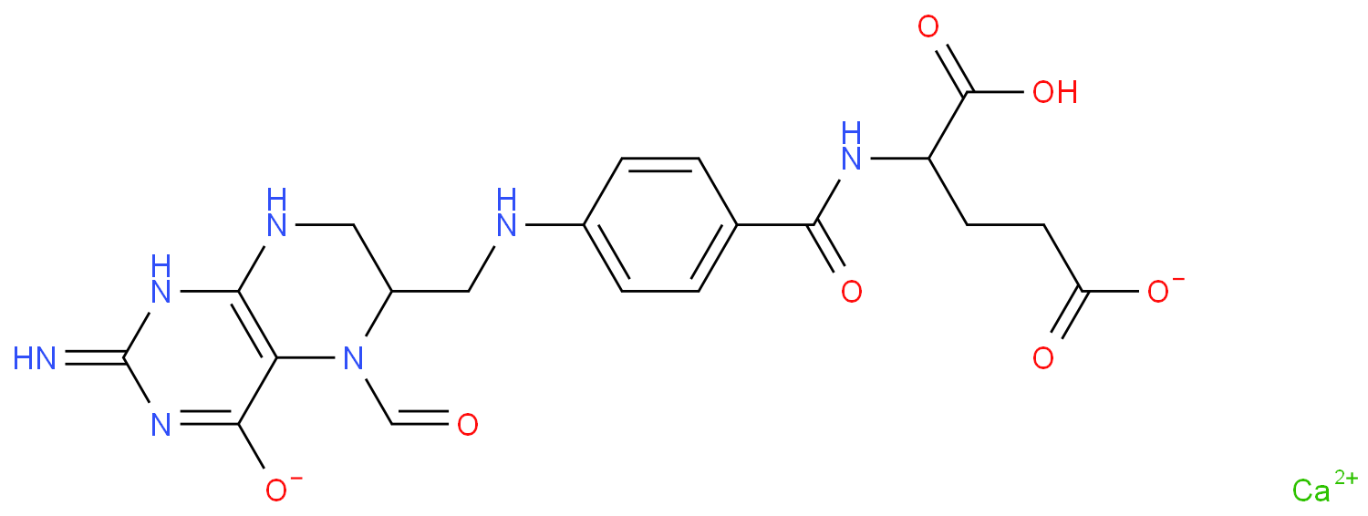 左旋亚叶酸钙化学结构式