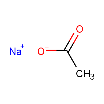 Sodium acetate structure