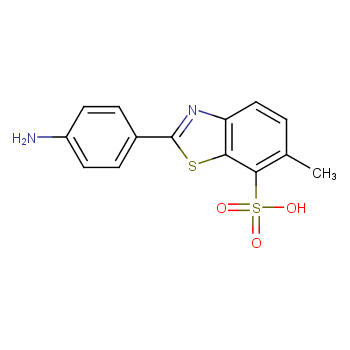 2-(4-Aminophenyl)-6-methyl-1,3-benzothiazole-7-sulfonic acid