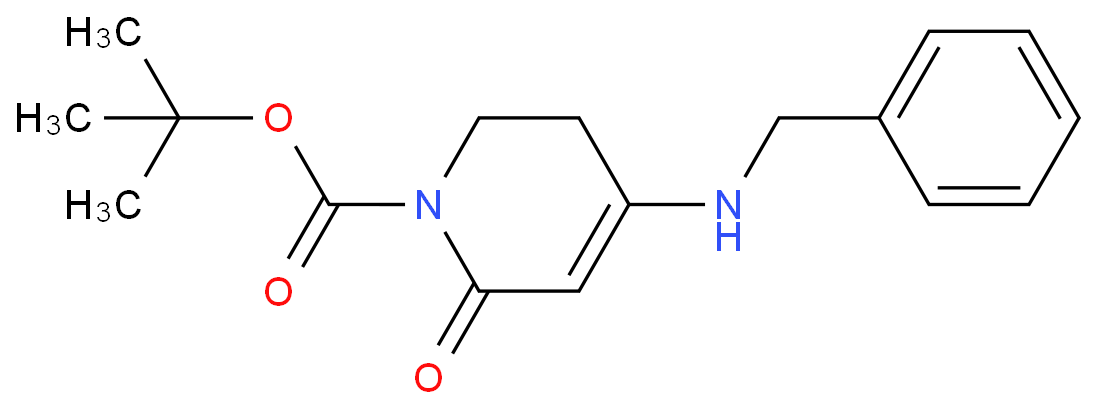 tert-butyl-4-(benzylamino)-2-oxo-5,6-dihydropyridine-1(2H)-carboxylate  