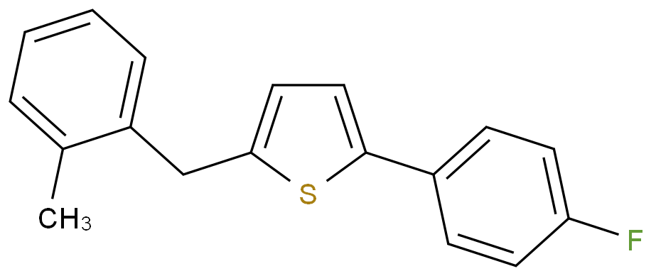 2-(4-fluorophenyl)-5-(2-Methylbenzyl)thiophene