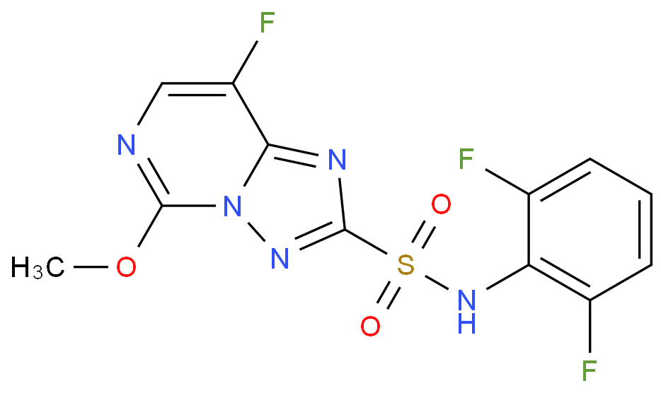 双氟磺草胺化学结构式