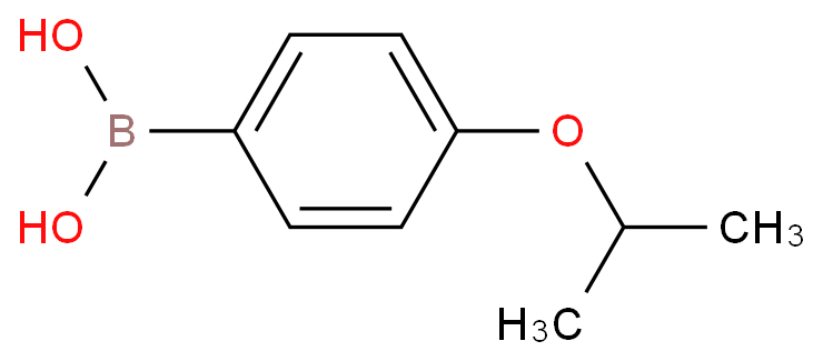 4-异丙氧基苯硼酸化学结构式