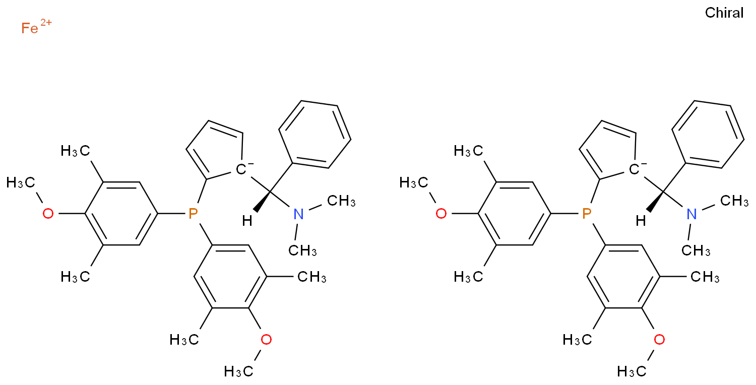 (1S,1'S)-1,1'-二[二(4-甲氧基-3,5-二甲基苯基)膦基]-2,2'-二[(S)-(二甲基氨基)苯基甲基]二茂铁/849925-12-8