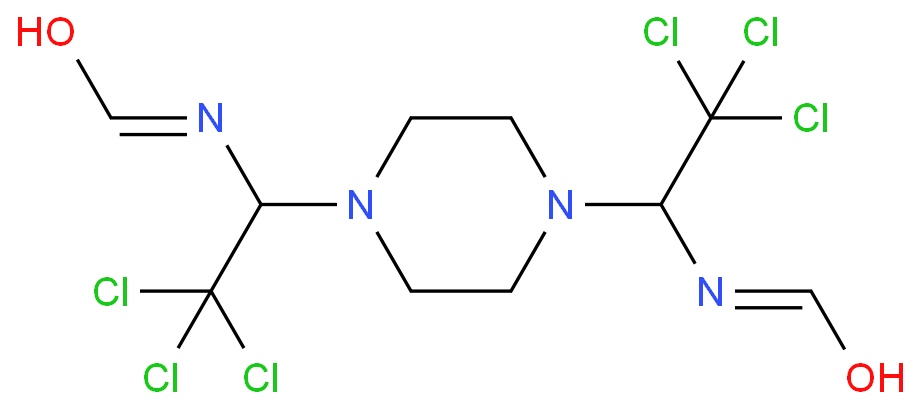 Formamide,N,N'-[1,4-piperazinediylbis(2,2,2-trichloroethylidene)]bis-                                                                                                                                     