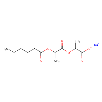 Hexanoic acid,2-(1-carboxyethoxy)-1-methyl-2-oxoethyl ester, sodium salt (1:1)  