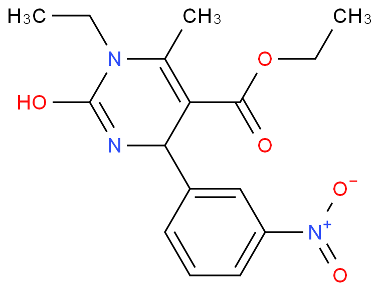 1-ETHYL-6-METHYL-4-(3-NITRO-PHENYL)-2-OXO-1,2,3,4-TETRAHYDRO-PYRIMIDINE-5-CARBOXYLIC ACID ETHYL ESTER