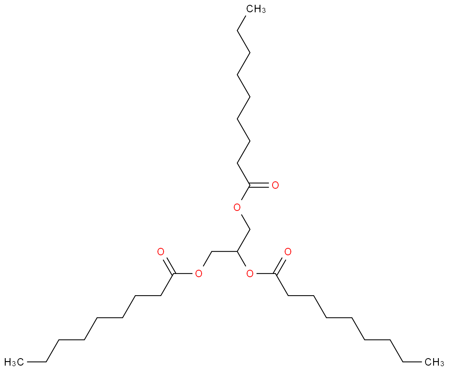 三壬酸甘油酯化学结构式