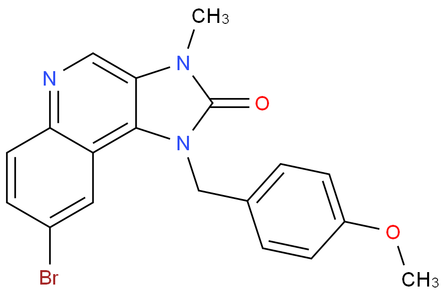 8-溴-1-(4-甲氧基苄基)-3-甲基-1H-咪唑并[4,5-c]喹啉-2(3H)-酮/1802005-98-6