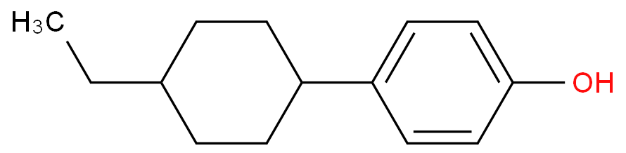 4-(反式-4-乙基环己基)苯酚化学结构式