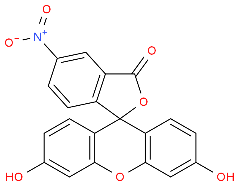 4-硝基荧光素化学结构式