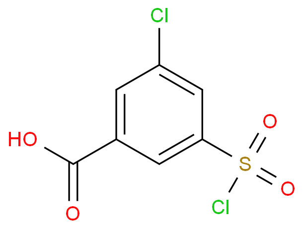 3-Chloro-5-chlorosulfonyl-benzoic acid structure