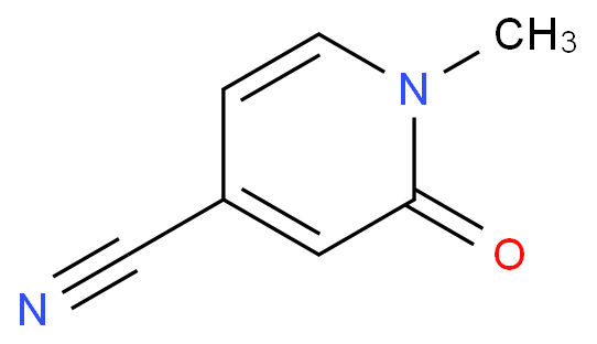 1-甲基-2-氧代-4-氰基-1,2-二氢吡啶化学结构式