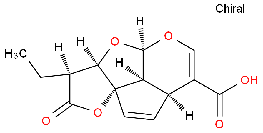 BETA-二氢鸡蛋花素酸化学结构式