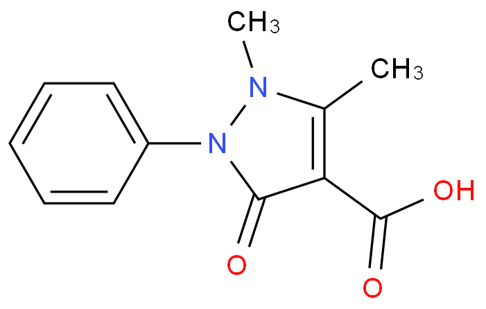 4-安替比林羧酸化学结构式