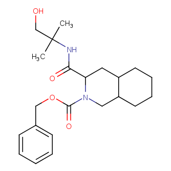 (3S,4AS,8AS)-2-CARBOBENZYLOXY-DECAHYDRO-N-(2-HYDROXY-1,1-DIMETHYLETHYL)-3-ISOQUINOLINECARBOXAMIDE