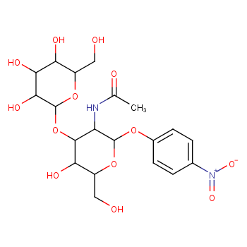 吡喃半乳糖基beta(1-3)N-乙酰半乳糖胺-B化学结构式